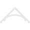 Ekena Millwork Pitch Legacy Architectural Grade PVC Gable Pediment, 48"W x 24"H x 1"P (12/12) GPP048X024X100LEG - alternate 4
